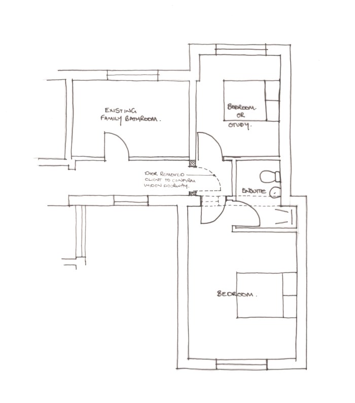 1140 Alternative Rear Bedroom
